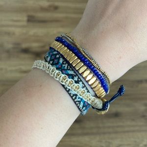 Stella & Dot Gold Vista Wrap bracelet